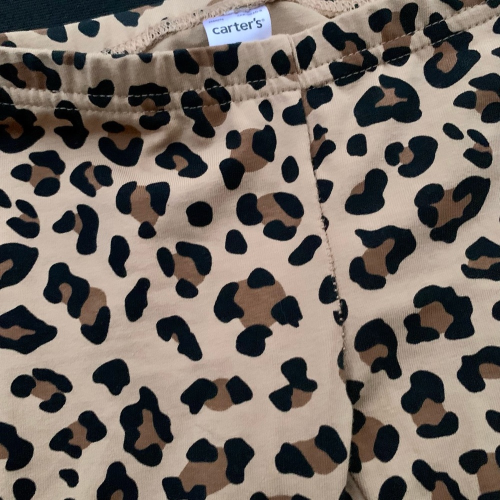 CARTER’S LEOPARD 2PC SET CORDUROY DRESS TUNIC LEGGINGS PANTS OUTFIT ANIMAL PRINT - Picture 10 of 10